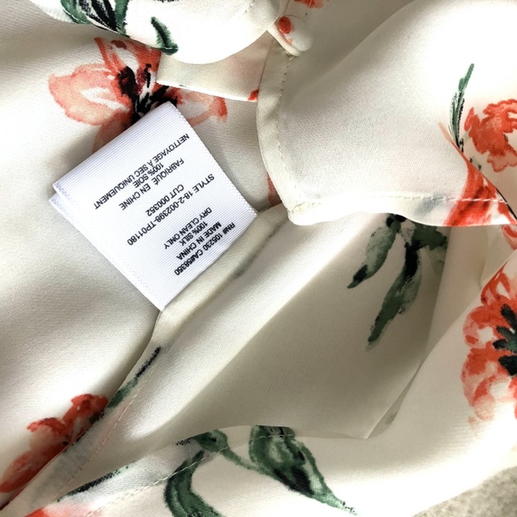 NEW Joie Bolona Silk Top in Porcelain - Picture 6 of 7